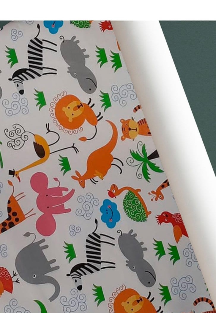 Gift Wrapping Sheet - White Animal Gift Wrapping Sheet - White Animal